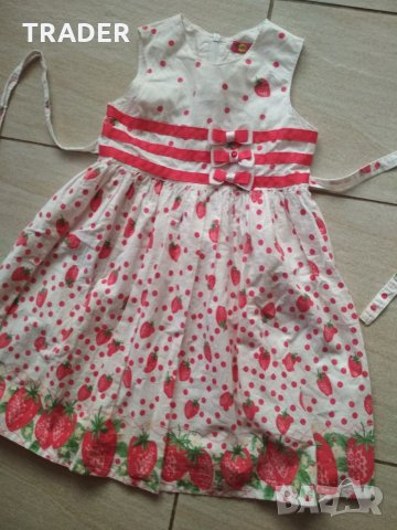 Детска рокля на ягодки RIVETING, снимка 4 - Детски рокли и поли - 34139058