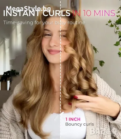 Автоматична въртяща се маша TYMO, маша за коса TYMO CURLPRO Beach Waves, снимка 2 - Маши за коса - 56038520