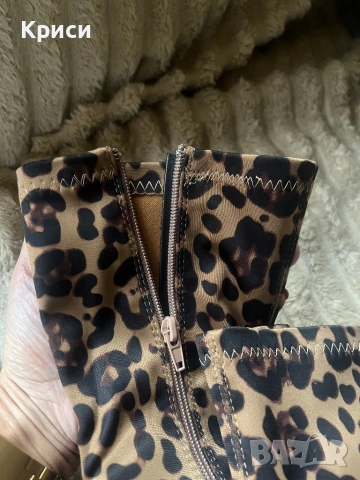 Дамски тигрови боти, снимка 7 - Дамски боти - 53132266