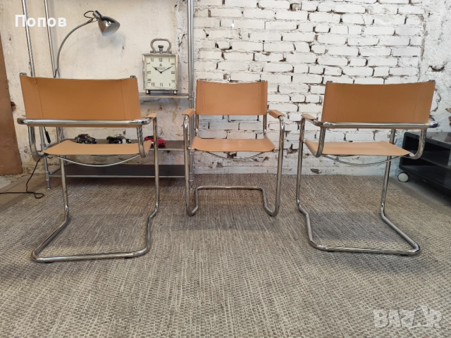 Конзолен стол стил bauhaus, снимка 11 - Столове - 51726315