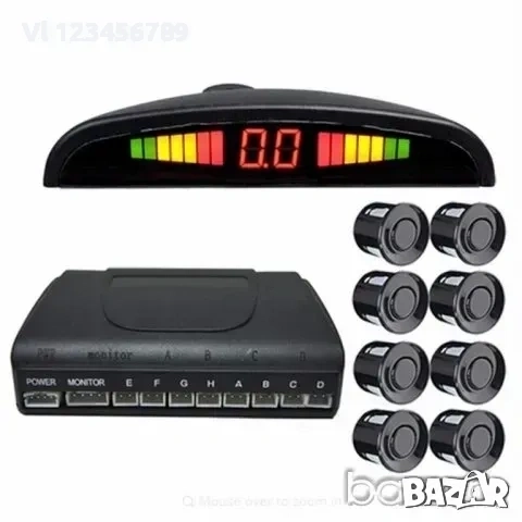 Парктроник нов - 2 модела, с 4 или с 8 датчика, снимка 2 - Аксесоари и консумативи - 53870245