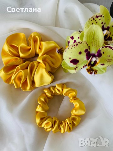 Сатенени скрънчита на едро и дребно - 45 десена, снимка 14 - Аксесоари за коса - 41501335