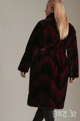 Ново палто Karen Millen, S/M размер, бордо, снимка 2 - Палта, манта - 53175170