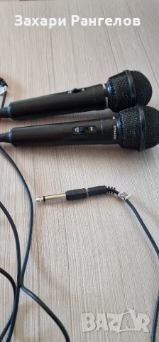 🎤 Комплект от 2 кабелни динамични МИКРОФОНА – работещи, снимка 6 - Микрофони - 56129413