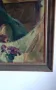 Стара картина масло върху платно опънато върху фазер подписана 1985 г, снимка 3
