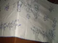  Бродиран  гоблен    ръчна синя бродерия, снимка 3