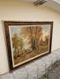Уникална голяма антикварна белгийска картина масло върху платно , снимка 6