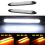 Дневни LED светлини 155мм бяло и жълто 12V 2 броя, снимка 5