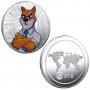 Shiba Inu The boss coin / Шиба Ину монета ( SHIB ) - Silver, снимка 1