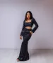 Черен стилен дамски комплект от две части , снимка 5