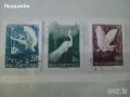 Красива колекция 3 бр. пощенски марки с птици Унгария 1959 г.