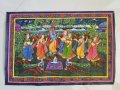Индийски ръчно рисувани картини върху плат, снимка 3