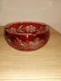 Много красив кристален пепелник - червен, снимка 1