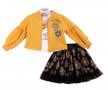 Детски комплект- блуза, суитшърт и тюлена пола с ластик 92-104 см., снимка 1