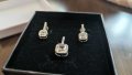 Сребърни обеци и висулка , снимка 4