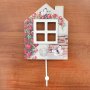 3452 Декоративна дървена закачалка Къщичка, снимка 2