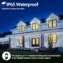 Външни коледни светлини Icicle IP65 с 400 LED, топло бяло, снимка 2
