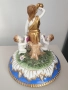 Sandizell Dresden 54см-10кг/Дрезден Бавария немска порцеланова ваза с капак/фигурална урна с ангели, снимка 4