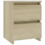 vidaXL Нощни шкафчета, дъб сонома, 2 бр, 30x30x40 см, инженерно дърво, снимка 3