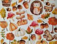 Изрязани елементи от картон Sweet autumn 36 бр - R045, снимка 3