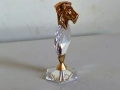 Фигурка Зодия Лъв Със Позлата 22К И Swarovski Кристал, снимка 1