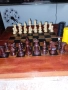 Шах-табла48/48 с фигури,,Стаунтон" и пулове-рисувана, снимка 5