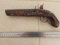 Красив кремъчен пистолет,пищов,оръжие, снимка 9