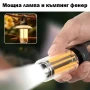 Мощна акумулаторна преносима LED лампа къмпинг осветление лед фенер за риболов туризъм палатка силна, снимка 1