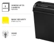 Шредер Fellowes Powershred P-25S, унищожител на документи, Strip-Cut, 11 L, снимка 3