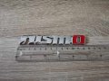 Nissan Nismo Нисмо сребрист с червено надпис стикер, снимка 2