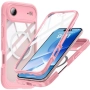 iPhone Air Магнитен Калъф PC + TPU с предпазно стъкло, снимка 2