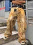 Нови baggy Casual Loose Fit Jeans дънки панталони карго змийска кожа камуфлаж размер 34, снимка 8