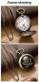 NOUSEG винтидж гравиран Пиратски джобен кварцов часовник + верижка , снимка 4