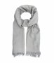 Мек и стилен дамски шал в сиво, снимка 1 - Шалове - 40401424