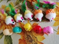 Играчки за котка 5 мишки + 5 клатушки, снимка 1