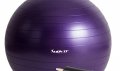 Гимнастическа топка, фитнес топка, топка за спорт, пилатес топка, 75 см, лилава, снимка 1