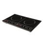 Двоен индукционен котлон Royalty Line RL-DIP4000.2 - 1400W+2000W, 80°C- 270°C, Кристална плоча, Тайм, снимка 3
