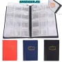 Кожен джобен класьор албум с капачета за 120 монетни пари книга колекция за събиране и подарък, снимка 17