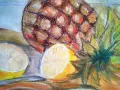Натюрморт "Ананас и лимони", снимка 5