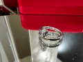 CARTIER Nail Juste un Clou Classic Silver Diamonds Пръстен Пирон, снимка 4