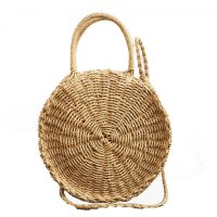 Стилна плетена дамска сламена Еко чанта, снимка 3 - Чанти - 41059988
