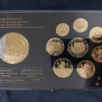 Позлатен пробен Евро Сет - Люксембург 2013 + медал , снимка 1 - Нумизматика и бонистика - 44392621