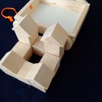 Количка с дървени кубчета, снимка 9 - Образователни игри - 39538924
