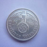 5 райхс марки 1936 година, снимка 3 - Нумизматика и бонистика - 44694615