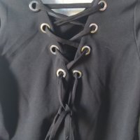 Перфектно блузка с капси връзки, снимка 5 - Блузи с дълъг ръкав и пуловери - 42510179