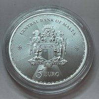 1 oz Сребро Малтийски Кръст - Малта 2023 , снимка 4 - Нумизматика и бонистика - 41415013