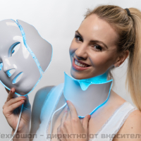 LED маска за красота на лице и шия - TS1229, снимка 1 - Козметични уреди - 44664708