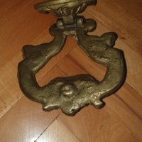 Масивна, бронзова хлопка за врата, снимка 7 - Антикварни и старинни предмети - 42390949