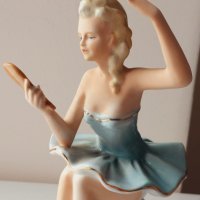 Антикварна порцеланова фигура-балерина/Germania Sitzendorf/, снимка 11 - Други ценни предмети - 41229551