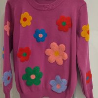 Нов цветен пуловер, снимка 2 - Блузи с дълъг ръкав и пуловери - 44264002